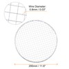 sourcing map 10pcs Round BBQ Grill Net 11.6" Dia Galvanized