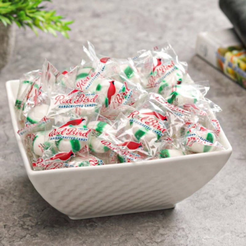 Red Bird Wintergreen Mints, Individually Wrapped Candy, Gluten Free Breath