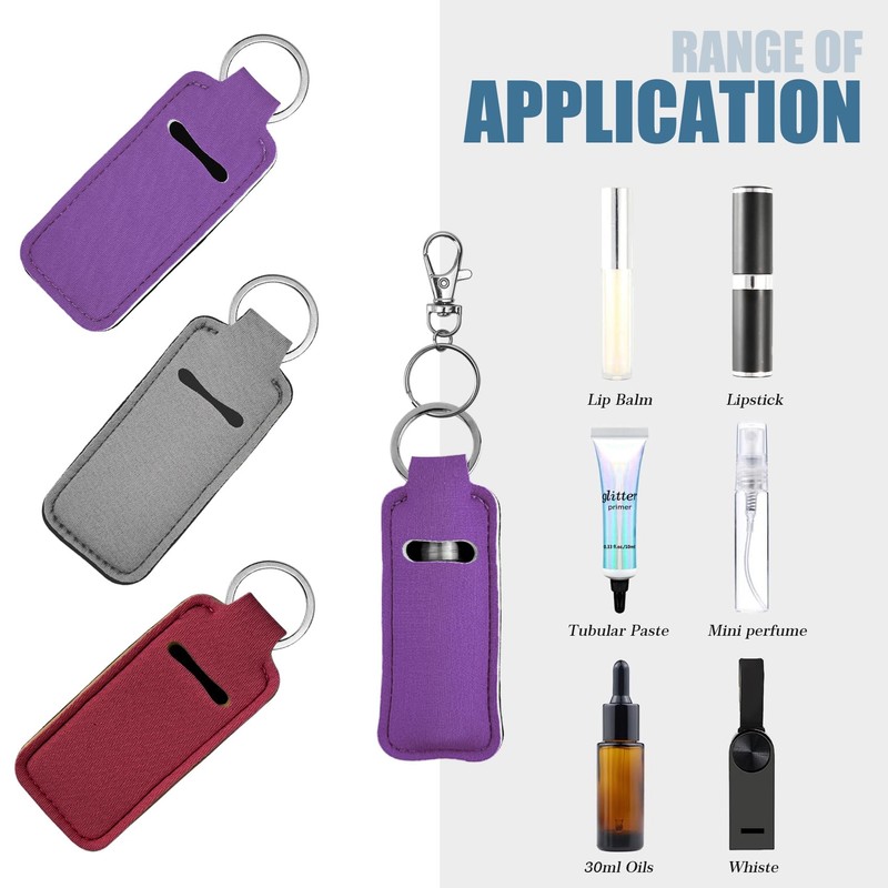 GZFCSL 3 Pack Chapstick Holder, Lip Balm Holder, Lip Gloss