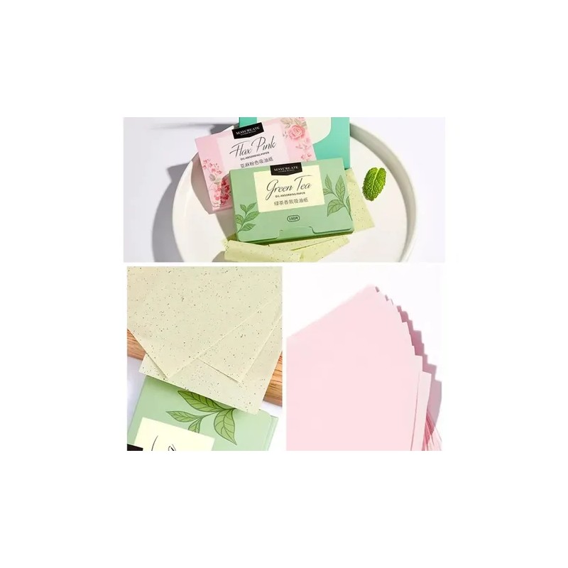 Papel Absorbente Grasa Facial Elimina Brillo Portatil 1pz F