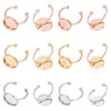 UNICRAFTALE 18-Piece DIY Cuff Rings 17 - 18 mm Round