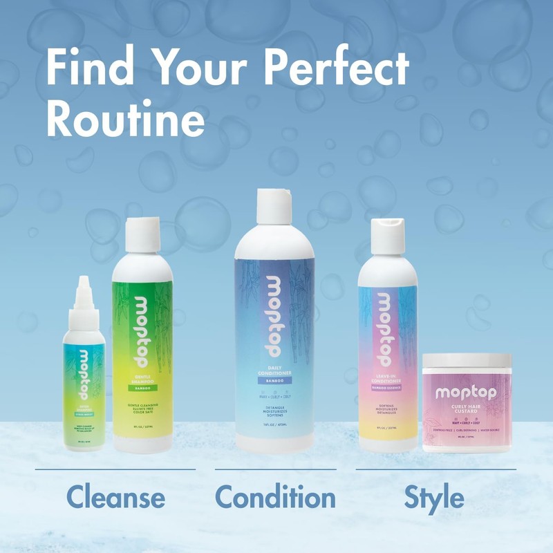 MopTop Daily Curly Hair Conditioner – Hair Moisturizer to Restore