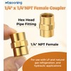 4PCS QCC1 Nut Propane Gas Fitting Adapter Kit,5040 QCC1 Nut