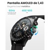 HAYLOU Solar Pro Smartwatch para Hombre,Pantalla AMOLED de 1,43 Pulgadas