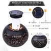 Solar Table Lantern Outdoor Waterproof-Dancing Flickering Flame Solar Powered LED
