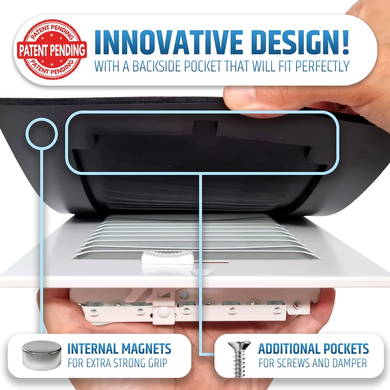 Powerful Magnetic Vent Covers (3-Pack) That Will Never Fall Off