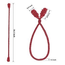 Shappy Christmas Garland Ties Christmas Decorative Twist Ties Reusable and Flexible Twist Ties for Garland, Banisters and Home Decoration (Red, 12)