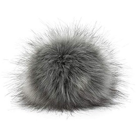 styleBREAKER 04024161 Faux Fur Pom Pom for Hats and Beanies, Fake Fur, Winter Fur -