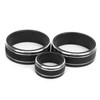 3pcs Car Air Conditioning Interior Climate Controller Knob Cover Black