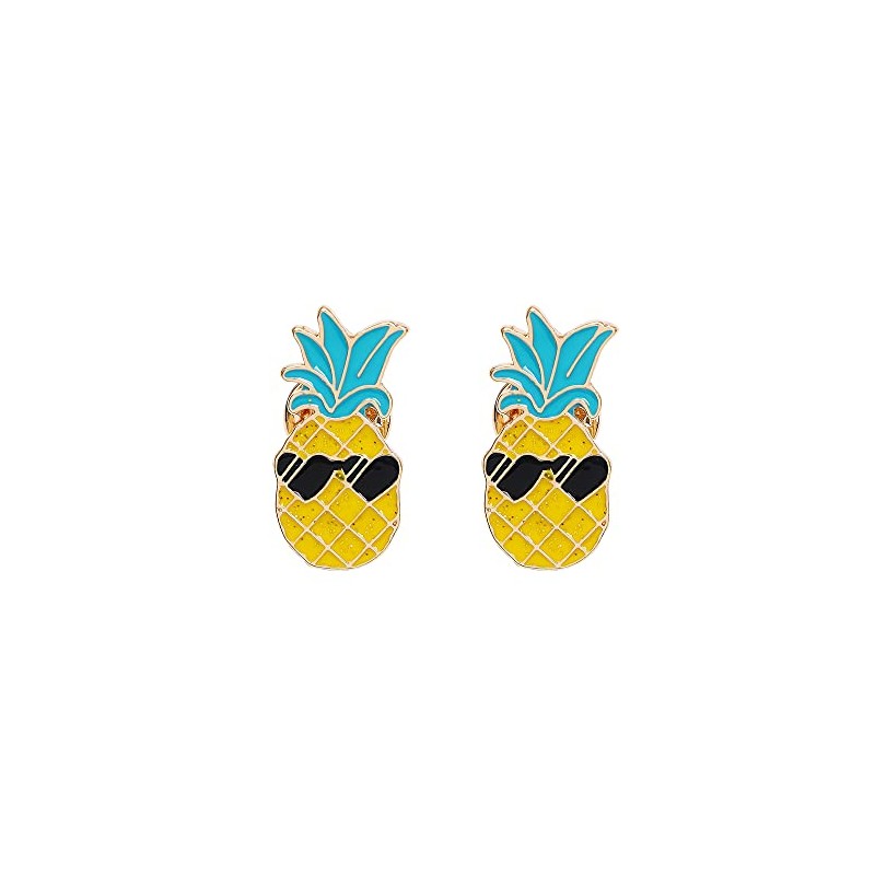 Opexicos 2Pcs Pineapple Enamel Pin Badge Brooch