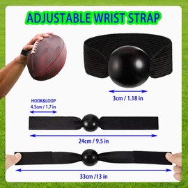 Kuyafenni American Football Catching Trainer Band, Catch Football Receiving Training Aid, Adjustable Rugby Catching Training Hand Strap, Volleyball Beginner Practice Fingertip 6PCS