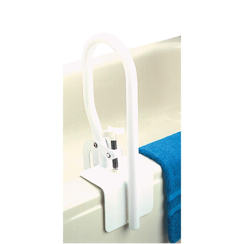 Carex White Bathtub Rail - Grab Bars for Bathroom, Bathtubs