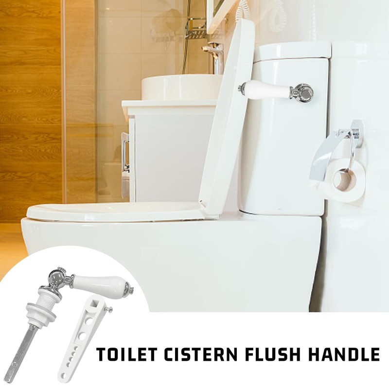 TIANNAIT 1 x Ceramic Toilet Flush Handle, Toilet Flush Handle,