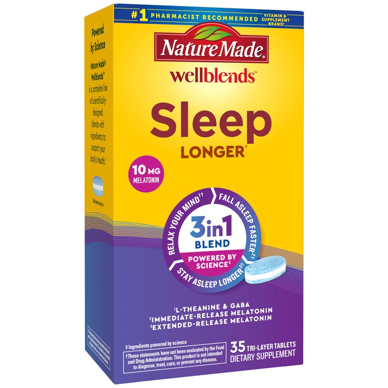 Nature Made Wellblends Sleep Longer, 35 tabletas de tres capas