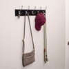 BIRDROCK HOME Tri Hook Coat Rack - 5 Hooks -