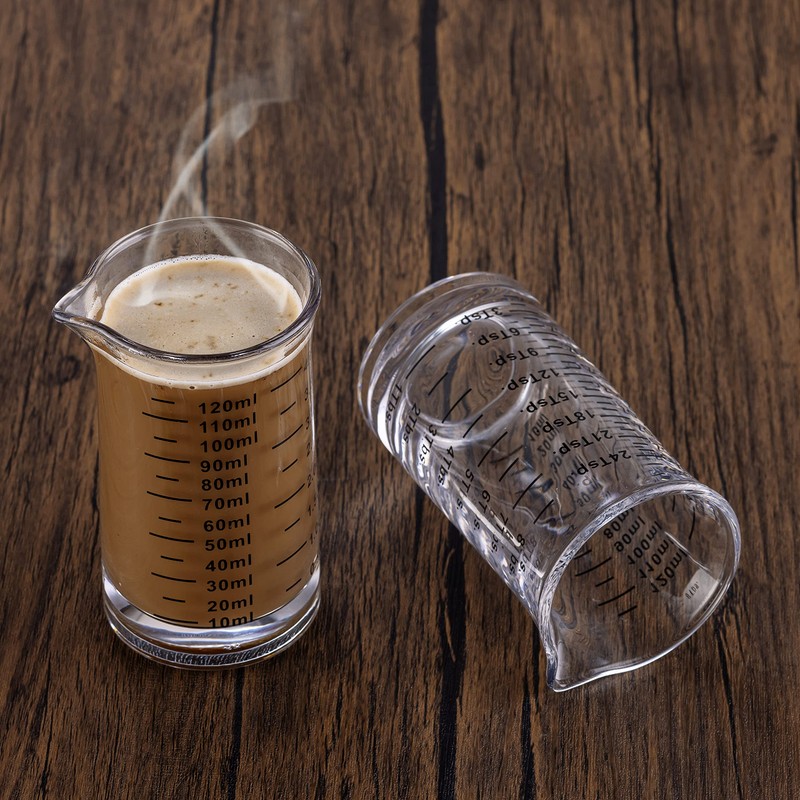 Ackers Shot Glass Measuring Cup 4 Ounce/120ML Liquid Heavy High