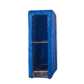 Winholt SRC-58FC/3Z Freezer Rack Covers, 28" Length x 23" Width x 64" Height, Blue/Clear Vinyl