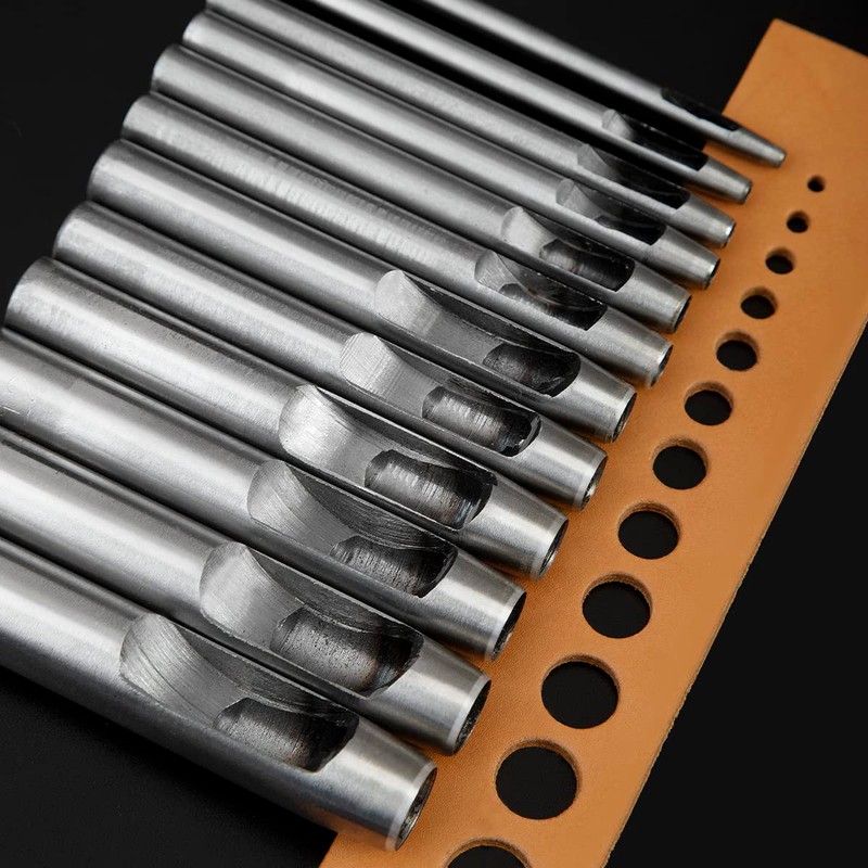 WUTA Hole Punch Set, Round Hollow Punch Cutting Tool, Hole