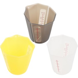 MAGICLULU Tazas Medidoras de Silicona Plegables Diseño Flexible y Ahorro de Espacio 3 Piezas de 250ml con Escala Graduada para Líquidos E Ingredientes en Cocina y Picnic