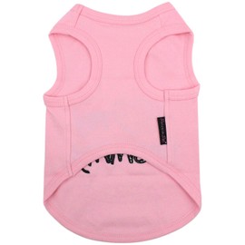 Parisian Pet Dog Cat Clothes Tee Shirts I Love Mommy Pink T-Shirt, 2XL