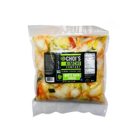 (2 Pack) Half Gallon (7 lbs.) White Napa Cabbage Kimchi [Vegan, Gluten Free, Non-GMO, Probiotic] by Choi's Kimchi Co. Made in USA.