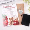 Luvart Fiancee Birthday Card for Her - 2Pcs Fiancee Gifts,