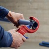 Knipex DP50 Pipe Cutter for plastic drain pipes plastic coated
