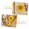 DOITOOL 4pcs Sunflower Embroidered Applique Patches for DIY Clothing Bags
