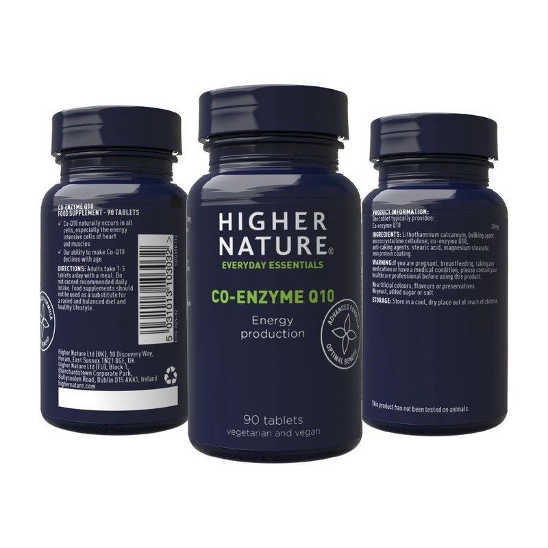 Higher Nature - Co-Enzyme Q10 30mg - Supports Energy Production
