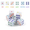 Set of 6 25 mm Dice Set, D6 Colourful Dice,