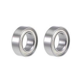 sourcing map Pack of 2 Deep Groove Ball Bearings Double Sealed MR95ZZ 5 mm x 9 mm x 3 mm Chrome Steel P6 (ABEC3)
