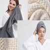 Toalla de microfibra para el cabello, turbante superabsorbente para secado