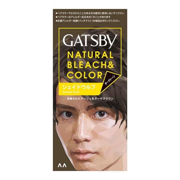 Gatsby Natural Bleach Color (Quasi-Drug), Dark Tone, Shade Wolf, 2 Piece Assortment