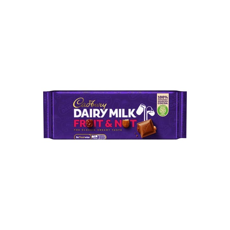 Cadbury Dairy Milk Fruit & Nut 180G