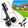 Miyobing Crevice Weeding Tools with Wheels, Hook Weed Remover Tool,