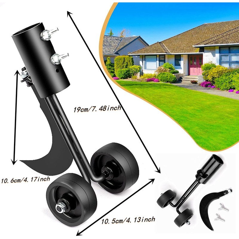 Miyobing Crevice Weeding Tools with Wheels, Hook Weed Remover Tool,