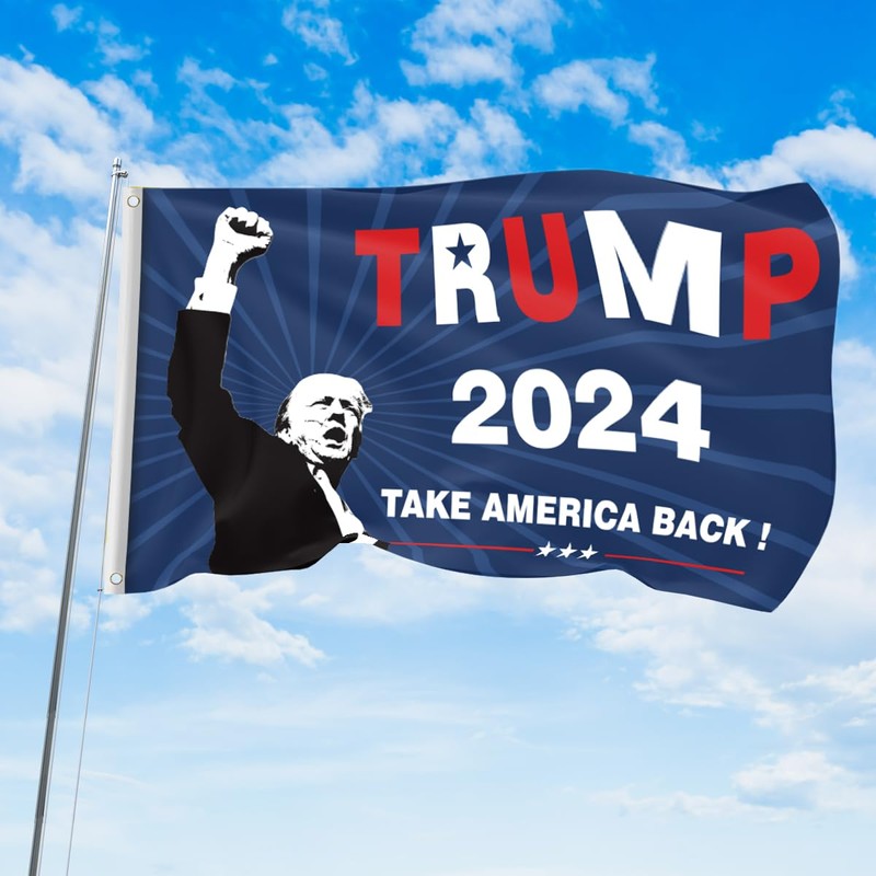 Trump 2024 Flag 3x5 Ft Flag Take America Back Flag