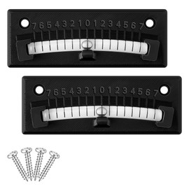 HooLing RV Level Bubble, Graduated Scale Levels for Precision Leveling, Stick on Leveling System for RV, Camper, Trailer and Caravan, High Visibility Bubble Level(Black,2 Pack)