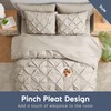 Nestl King Size Comforter Set 7 Pieces - Pinch Pleated