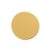 Caspari Round Luster Felt-Backed Coasters in Gold - 8 Per
