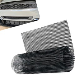 Shakas Car Grille Mesh, Thickened High-hardness Alloy Rhombic Small Holes Embedded Multifunctional Air Vent Mesh, DIY Tuning Replacement Accessories, Suitable for Most Cars (Black)