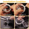 5PCS Clear Stove Knob Safety Covers, Oven Knob Covers for