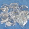 BUYGOO 50Pack 2.4 inch Clear Button Pins Make Your Own