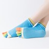 Professional Women's Five-Toe Non-Slip Yoga Socks for All Seasons (Mid-Calf) Size/Solid - Light Purple 20ea