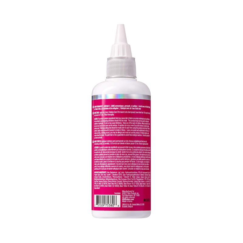 Kiss Tintation Semi-Permanent Hair Color 5 Ounce, T740 Rose Gold