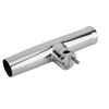 ISURE MARINE Stainless Tournament Style Clamp on Fishing Rod Holder for Rails 7/8" to 1" Bimini Rail Mount