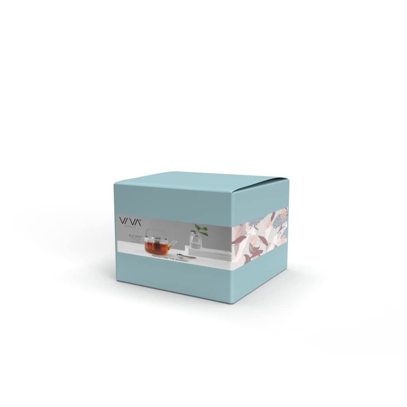 Viva Bjorn Borosilicate Glass Tea Pot for Stovetop with Loose