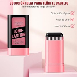 2 en 1 Peine con Tinte De Cabello，Cubre Canas en Barra para Mujer, Peine de Tinte para Cabello，Cubrir Canas, Resistente Al Agua y Al Sudor, Tinte Rápi