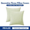 MIULEE Pack of 2 Sage Green Throw Pillow Covers 18x18
