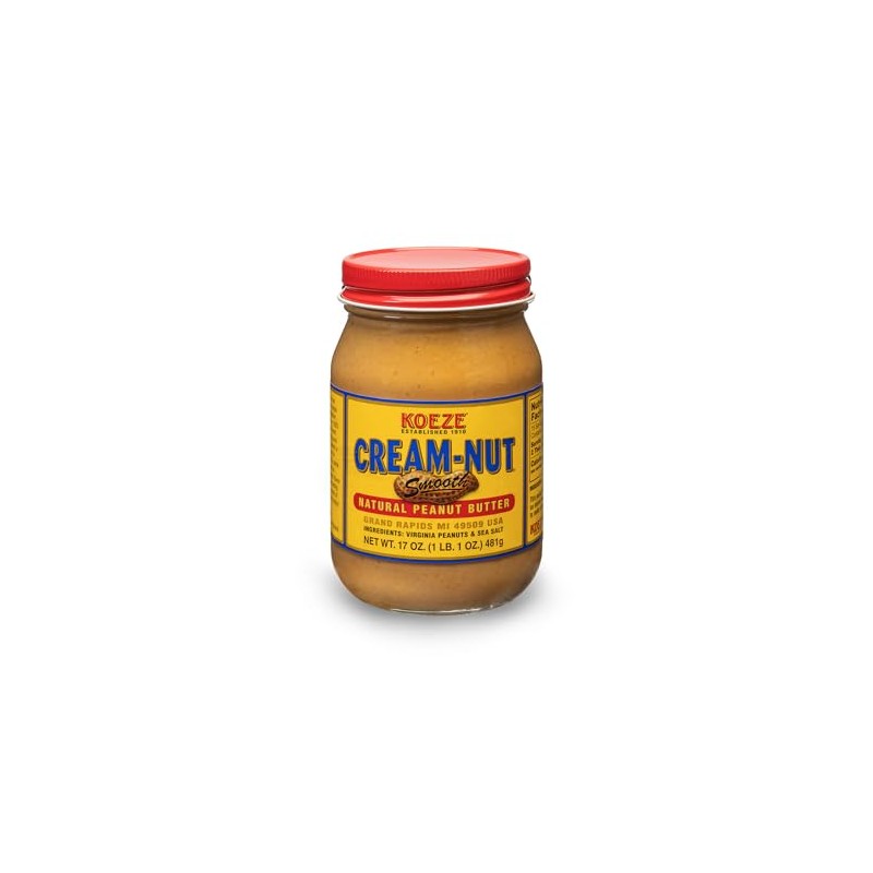 Case of Cream Nut Natural Smooth Peanut Butter - (6